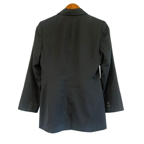 Ann Taylor 100% Wool Black Blazer | Size 2 Classic Tailored Jacket - Picture 6 of 8